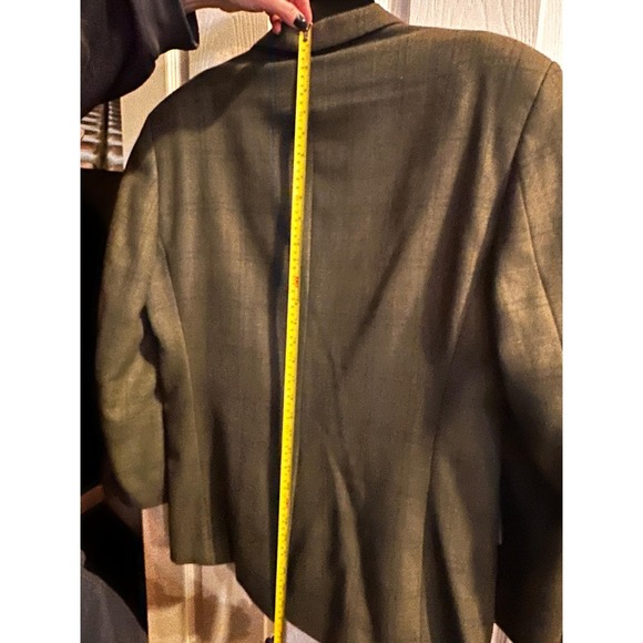 Vintage Lauren Ralph Lauren Men's Wool Blend Plaid Blazer Jacket GrBrn Size 42R - Picture 7 of 10